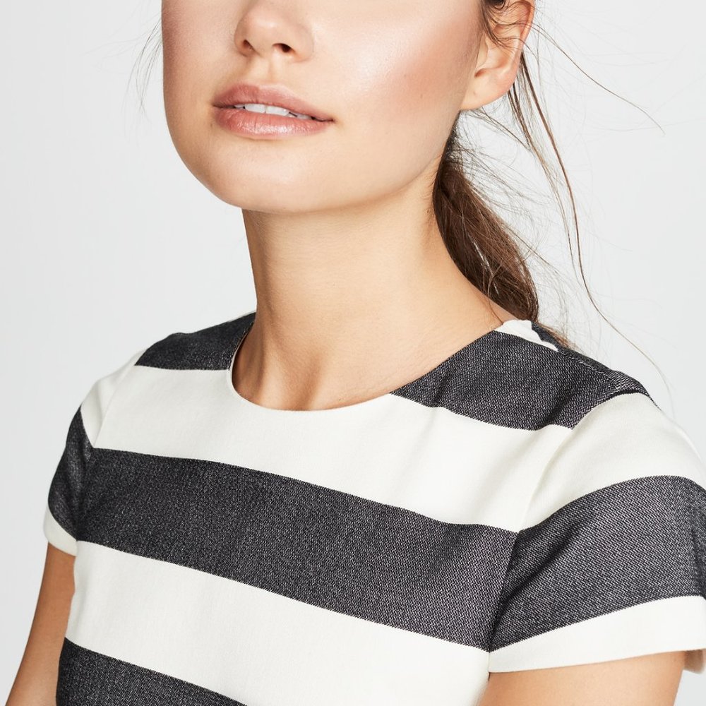 Alice + Olivia Fantine Ruffled Stripe Dress - Picture 6 of 8